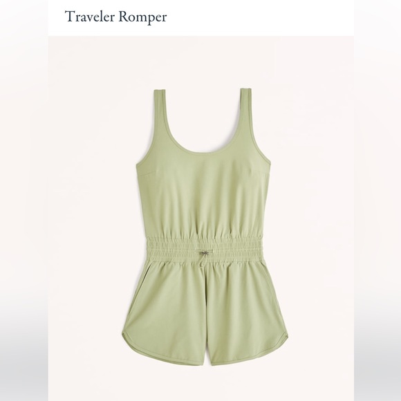 Abercrombie & Fitch Pants - Abercrombie & Fitch • Traveler Romper Light Green (S) *NWT*